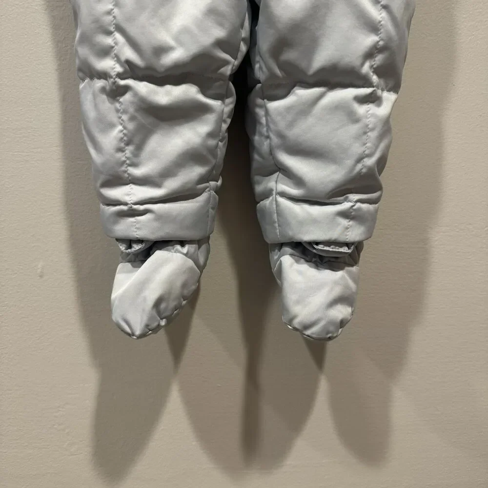 Burberry Snowsuit Down Filled Quilted Puffer Blue Nova Check Baby sz 12 month